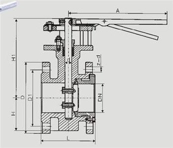 手動硬(ying)密封蝶閥 手動(dong)硬密封蝶閥